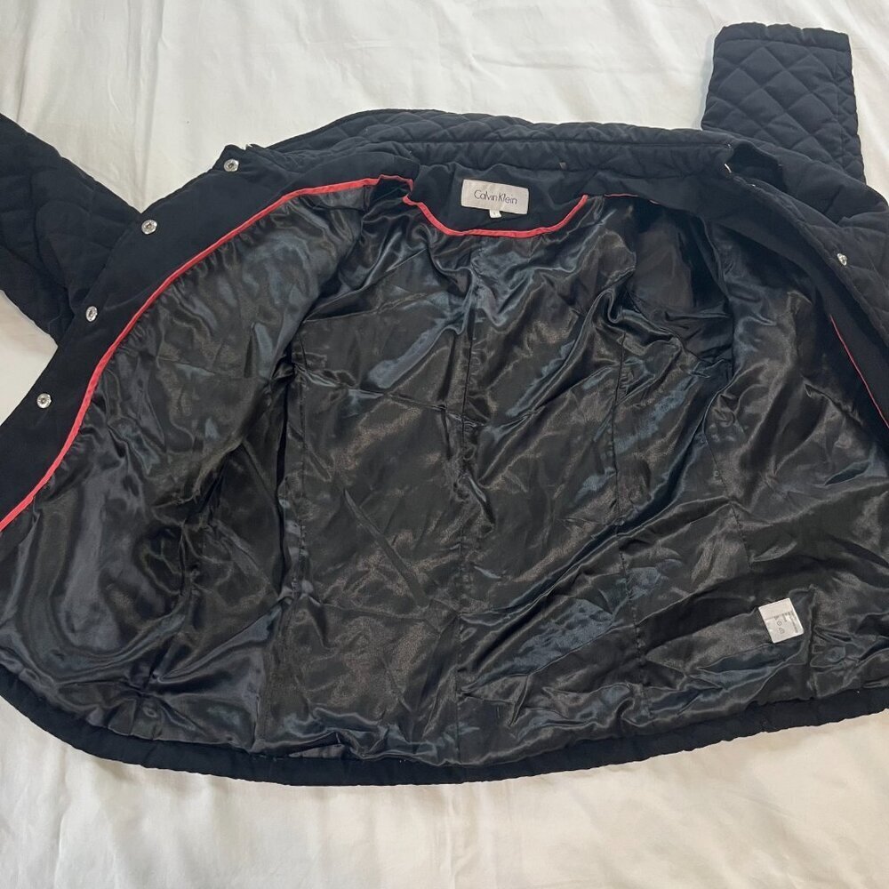 Calvin Klein Solid Black Quilted Lightweight Jack… - image 7